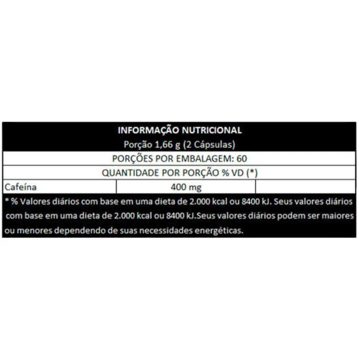 Termogênico Oxydrol Darkness 120 Cápsula - Rende até 60 treinos!