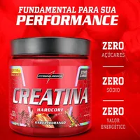 Creatina Hardcore 350g Integralmedica - Sabor Morango - imagem 3