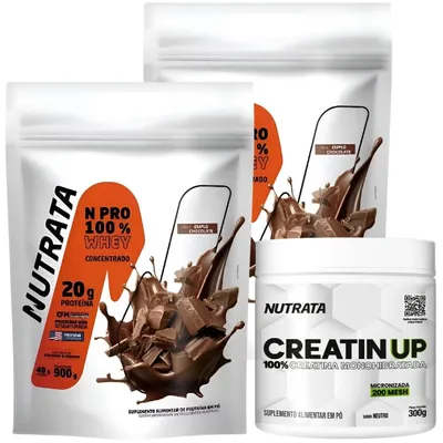 Combo 2x NPro 900g Chocolate + Creatina Monohidratada 300g