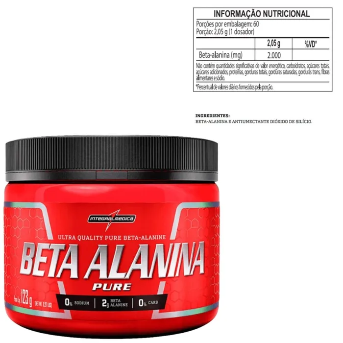 Kit Creatina 300g + Beta Alanina 123g - Integralmedica