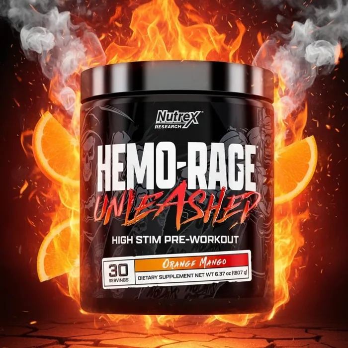Pré Treino Nutrex Hemo-Rage 180g - Sabor Orange Mango