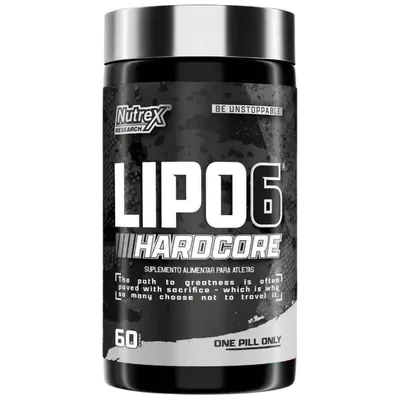 Termogênico Nutrex Lipo 6 Hardcore 60 Cápsulas