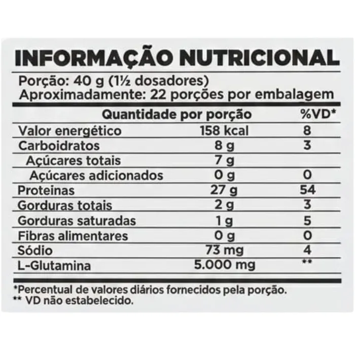 Whey 100% Nutrex Refil 900g Sabor Baunilha - 27g de Proteínas em cada porção