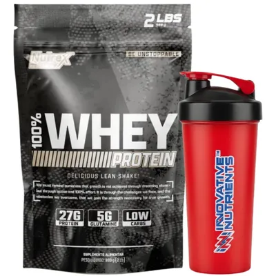 Whey 100% Nutrex Refil 900g - Sabor Baunilha