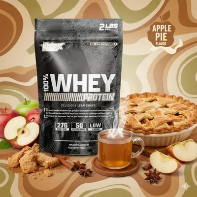 Whey 100% Nutrex Refil 900g - Sabor Torta de Maçã