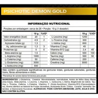 Pré Treino Psichotic Demon Gold 500g - Sabor Fruit Punch - imagem 2