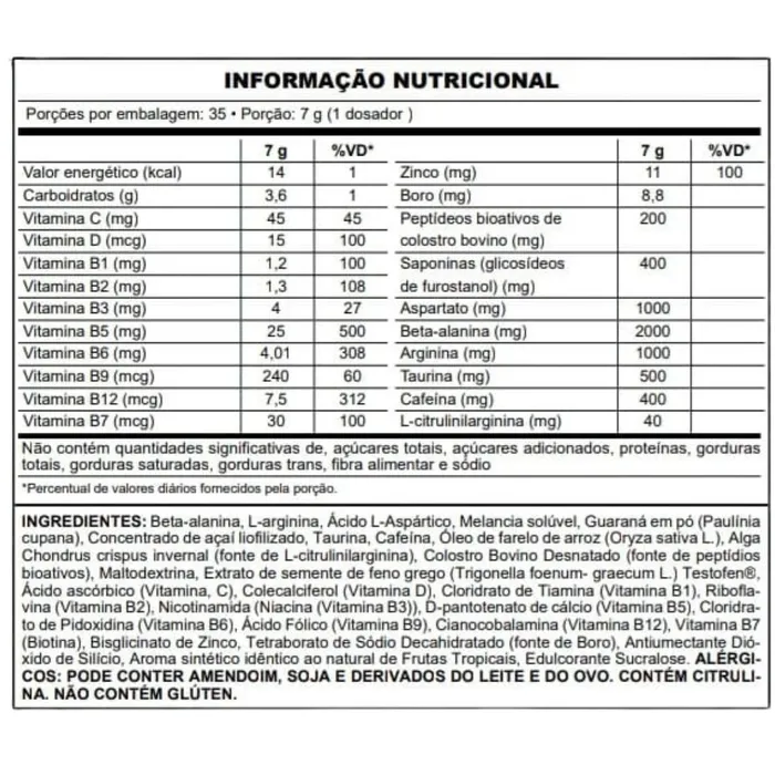 Pré Treino Psichotic T 245g - Sabor Fruit Energy