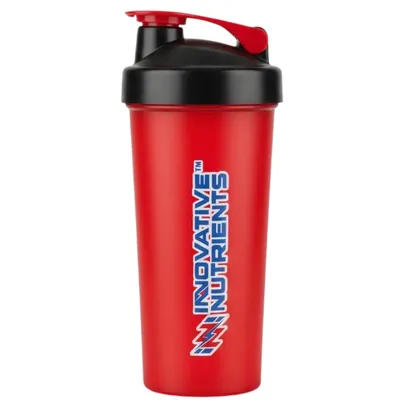 Coqueteleira Inovative Nutrients 600ml Vermelha - Com Mola Misturadora