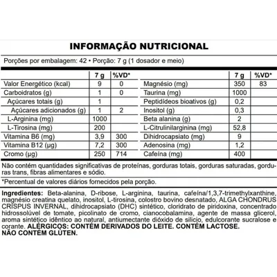 PRÉ TREINO PSICHO KILLER 294G - SABOR FRUTAS AMARELAS