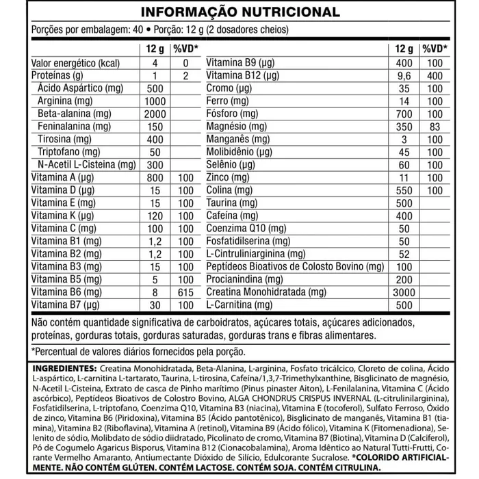 PRÉ TREINO ECTOPLASMA 480G - SABOR BLUE VANILLA