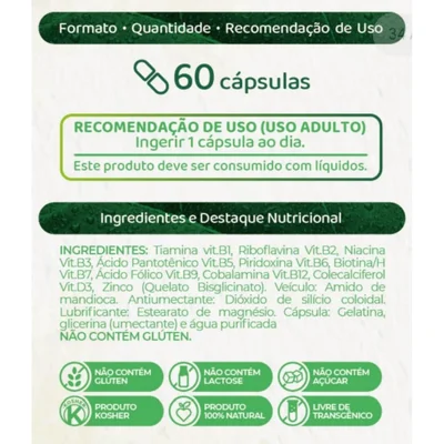 COMPLEXO B - 60 CÁPSULAS