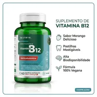 VITAMINA B12 - 60 COMPRIMIDOS MASTIGÁVEIS NUTRYE - imagem 2