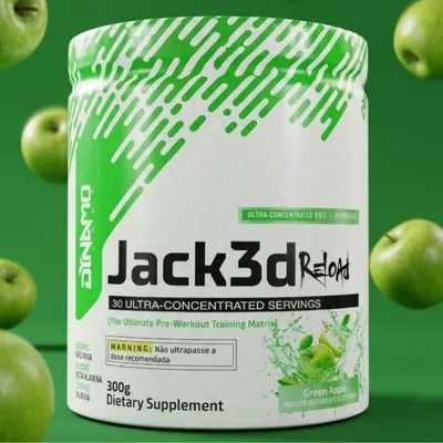 JACK 3D RELOAD 300G SABOR MAÇÃ VERDE