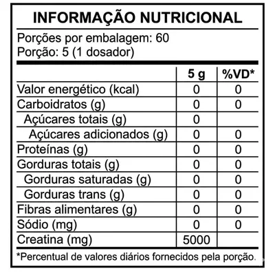 CREATINA MONOHIDRATADA 300G