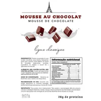 WHEY PROTINE ZERO LACTOSE CHEFF WHEY 907G - SABOR MOUSSE DE CHOCOLATE - imagem 2