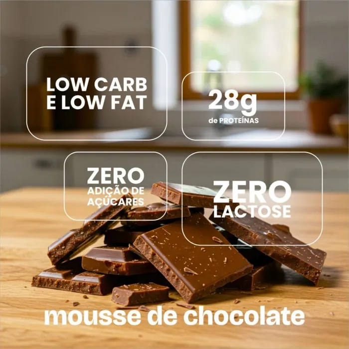 WHEY PROTINE ZERO LACTOSE CHEFF WHEY 907G - SABOR MOUSSE DE CHOCOLATE