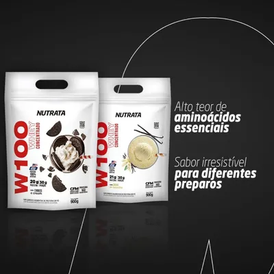 W100 NUTRATA REFIL 900G - SABOR CHOCOLATE