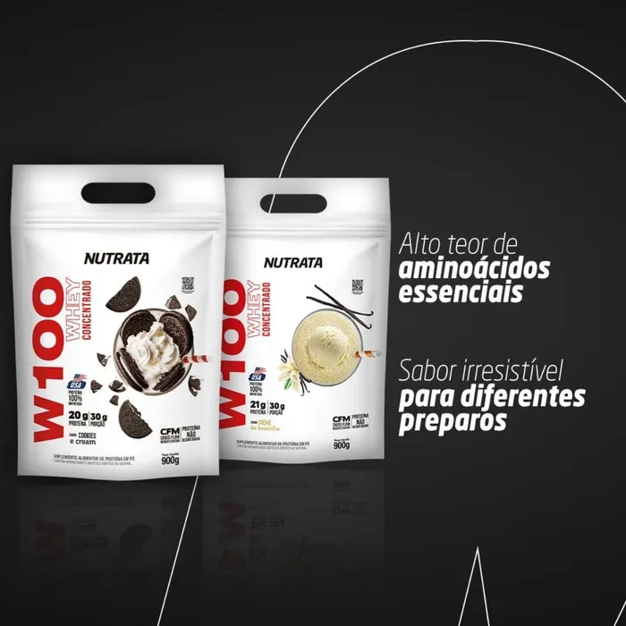 W100 NUTRATA REFIL 900G - SABOR CHOCOLATE