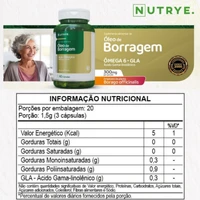 ÓLEO DE BORRAGEM NUTRYE - 60 CÁPSULAS - imagem 4
