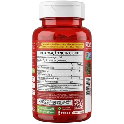 VINAGRE DE MAÇÃ YUP GUMMY - 60 GOMAS MASTIGÁVEIS