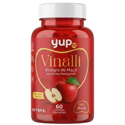 VINAGRE DE MAÇÃ YUP GUMMY - 60 GOMAS MASTIGÁVEIS
