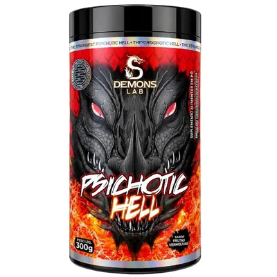 PRÉ TREINO PSICHOTIC HELL 300G SABOR FRUIT PUNCH