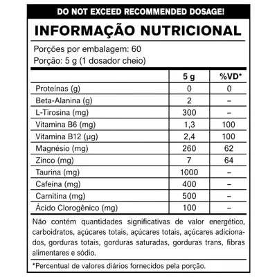 PRÉ TREINO PSICHOTIC HELL 300G SABOR FRUIT PUNCH