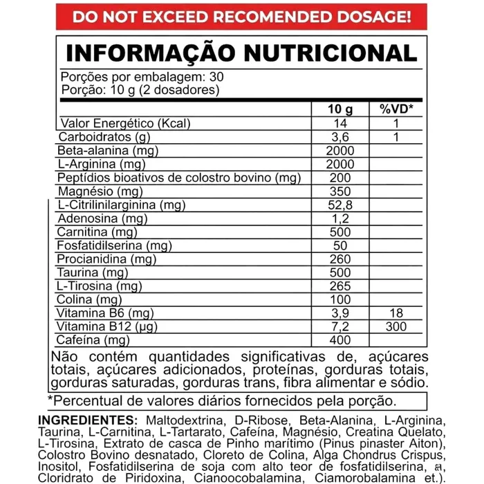 PRÉ TREINO CRACK RUMBLE 300G - SABOR POPING CANDY