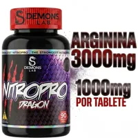 ARGININA 90 TABLETES - NITRO PRO DEMONS LAB - imagem 2
