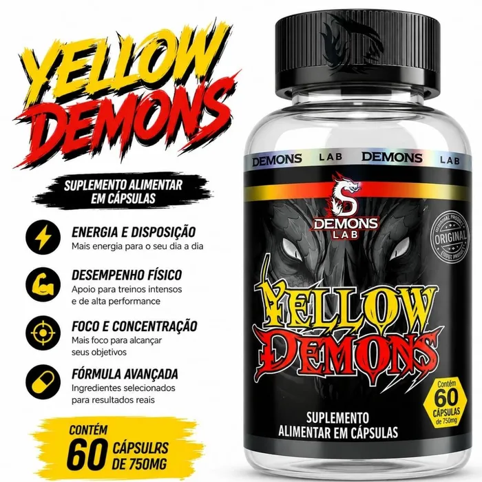 TERMOGÊNICO YELLOW DEMONS - 60 CÁPSULAS