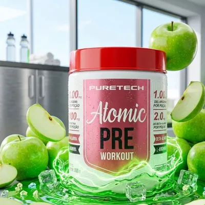 PRÉ TREINO ANATOMIC 300G PURETECH - SABOR MAÇÃ VERDE