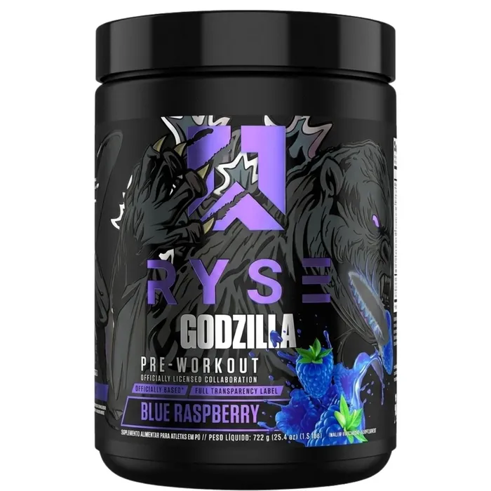 PRÉ TREINO GODZILLA 722G RYSE - SABOR BLUE RASPBERRY