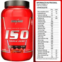 WHEY ISOLADO ISO TRIPLE ZERO 900G - SABOR CHOCOLATE - imagem 3