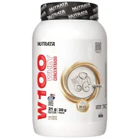 WHEY PROTEIN W100 NUTRATA 900G - SABOR CREME DE CÔCO - imagem 1