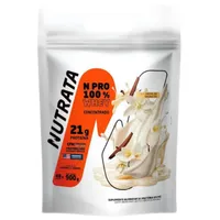 WHEY PROTEIN NPRO REFIL 900G NUTRATA - SABOR BAUNILHA - imagem 1