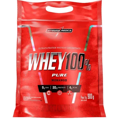WHEY PROTEIN 100% PURE - MORANGO