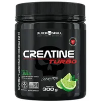 CREATINA TURBO 300G BLACK SKULL - SABOR LIMÃO - imagem 1