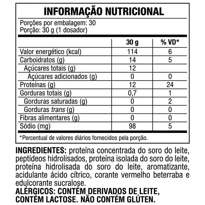 WHEY 100% HD GOURMET 900G - SORVETE DE  MORANGO