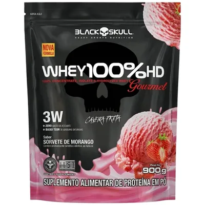 WHEY PROTEIN 100% GOURMET - MORANGO