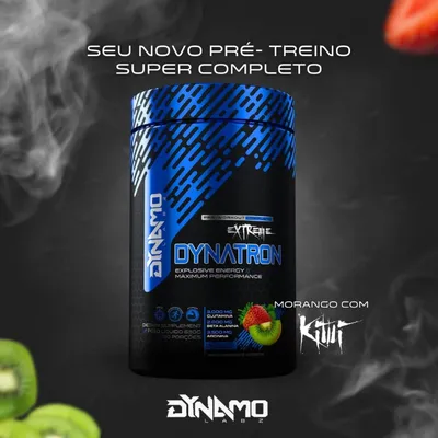 PRÉ TREINO DYNATRON EXTREME 630G - SABOR MORANGO COM KIIW