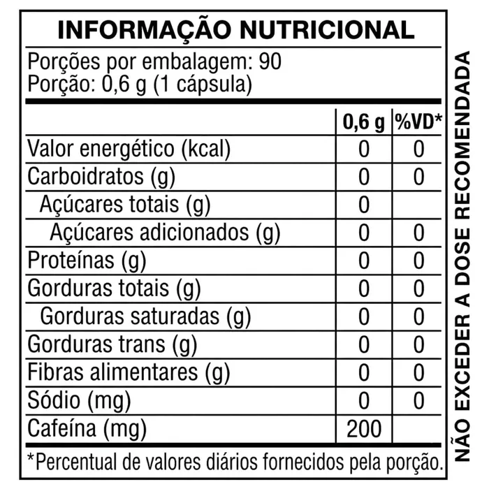 CAFEÍNA DYNAMO - 90 TABLETES