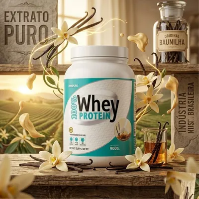 WHEY PROTEIN 100% - SABOR BAUNILHA