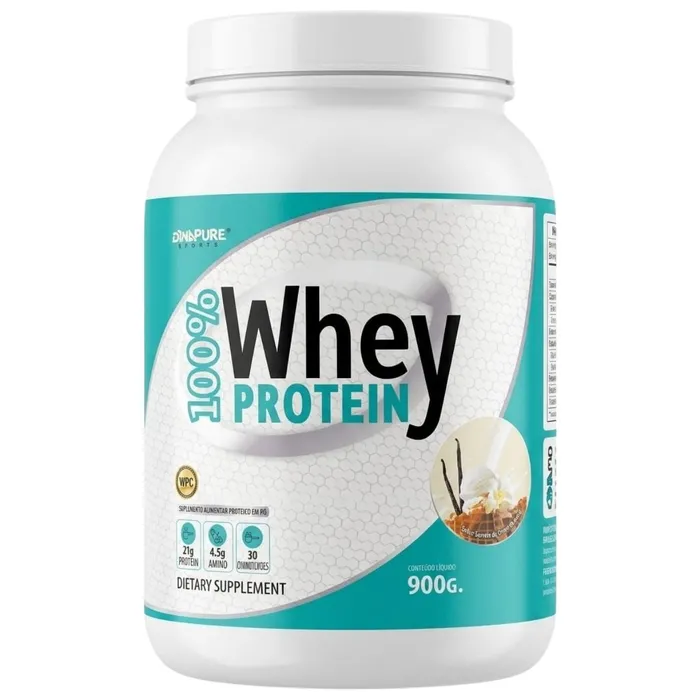 WHEY PROTEIN 100% PURE DYNAPURE - SABOR BAUNILHA