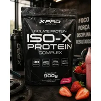 WHEY PROTEIN ISOLADO 900G X-PRO - SABOR MORANGO - imagem 4