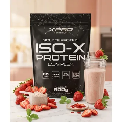WHEY PROTEIN 900G - SABOR MORANGO