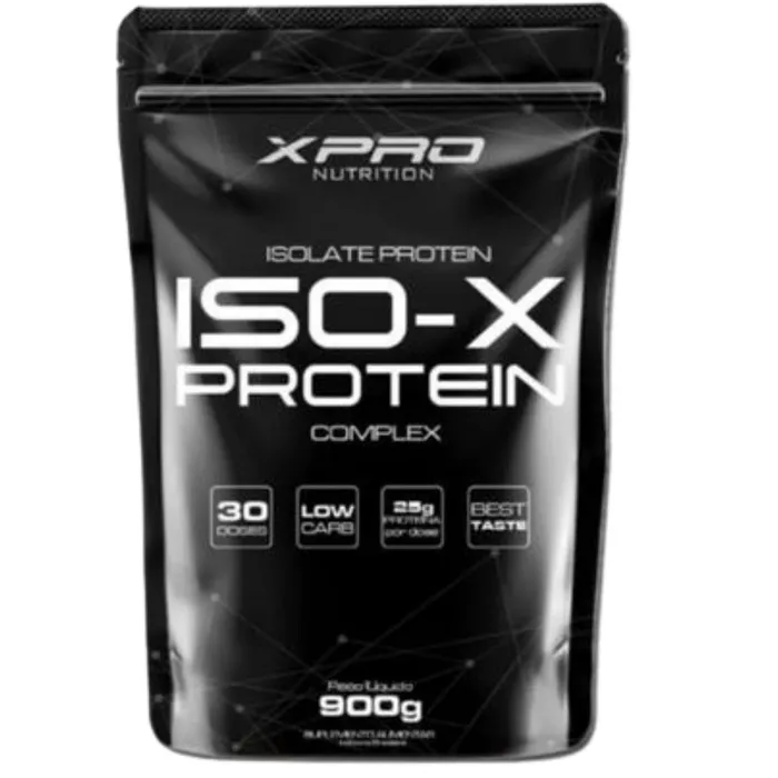 WHEY PROTEIN ISOLADO REFIL 900G X-PRO SABOR BAUNILHA