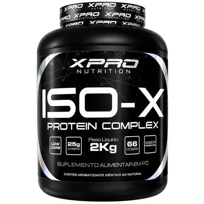 WHEY PROTEIN ISOLADO POTE 2KG X-PRO SABOR CHOCOLATE