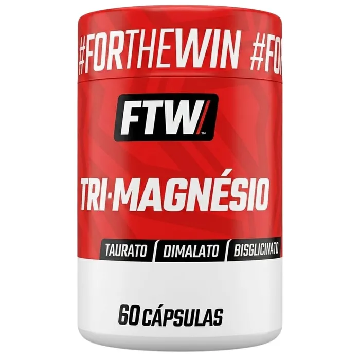 MAGNÉSIO DIMALATO, TAURATO E BISGLICINATO FTW - 60 CÁPSULAS