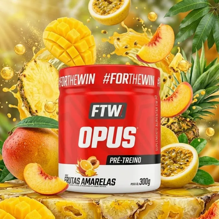 PRÉ TREINO FTW OPUS 300G - FRUTAS AMARELAS