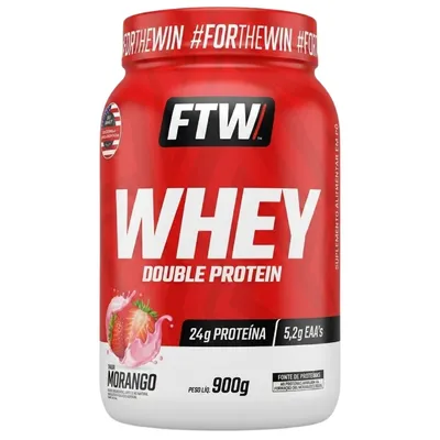 WHEY DOUBLE 100% - MORANGO